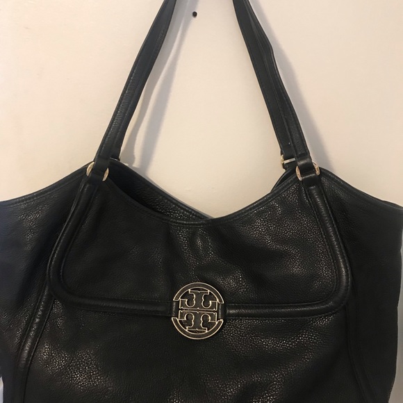 Tory Burch Large Black Handbag with front pocket - Picture 8 of 8